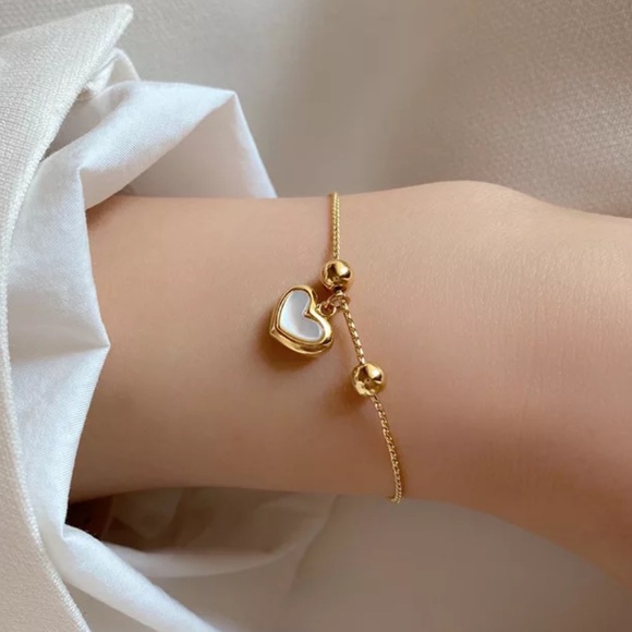 Jewelry - NEW 925 STERLING SILVER HEART LOVE BRACELET, NICE BRACELET, CUTE BRACELET